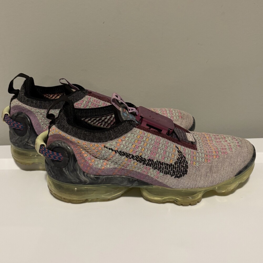 Nike Air Vapormax Flyknit 2020 Womens 7.5 Multicolor Violet Ash Green CV8821-501